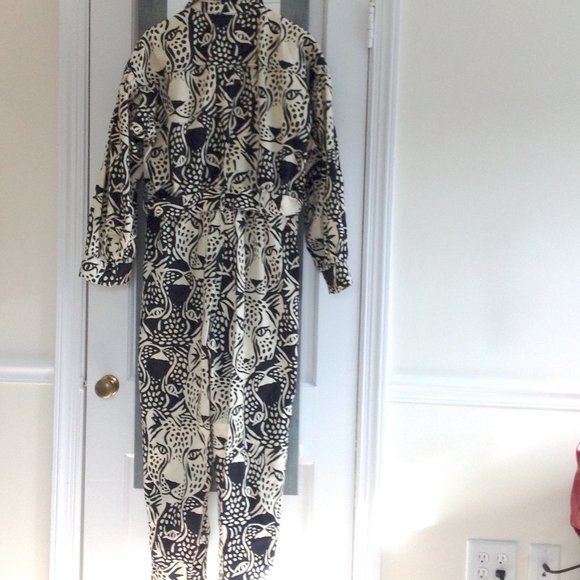 FARM Rio Midnight Leopard Belt Canvas Jumpsuit - Picture 9 of 16